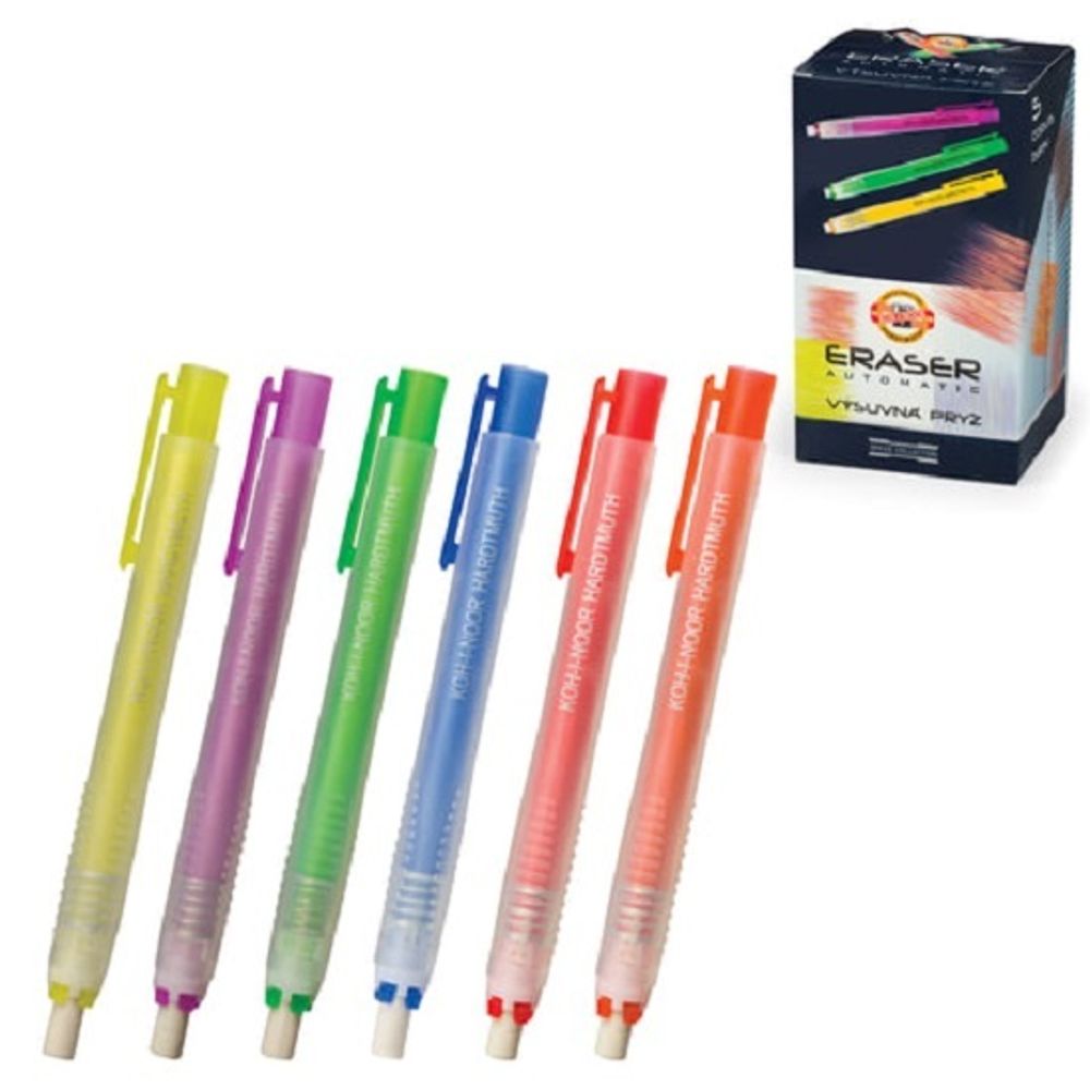 Ластик Koh-i-noor универсальный, в держателе, каучук