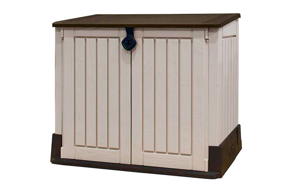 Уличный ящик Keter Store it out Midi (Woodland 30), 845 л, бежево-коричневый