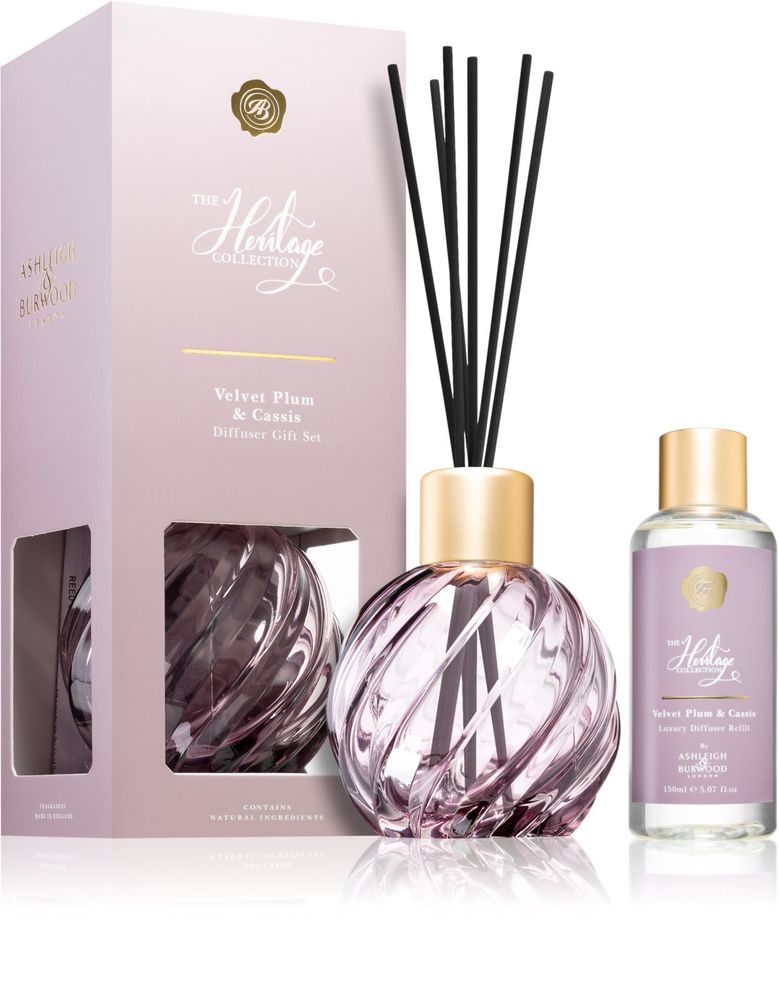 Ashleigh &amp; Burwood London Mauve aroma diffuser + Velvet Plum &amp; CaSSIS refill for Aroma diffusers 150 мл The Heritage Collection Mauve