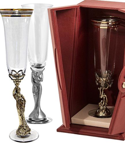 Подарочные бокалы для шампанского и игристых вин