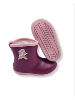 Теплые детские резиновые сапоги для девочки с шерстью