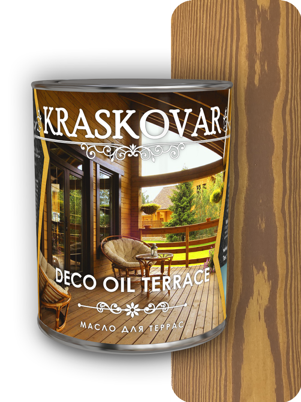 Масло для террас Kraskovar Deco Oil Terrace миндаль