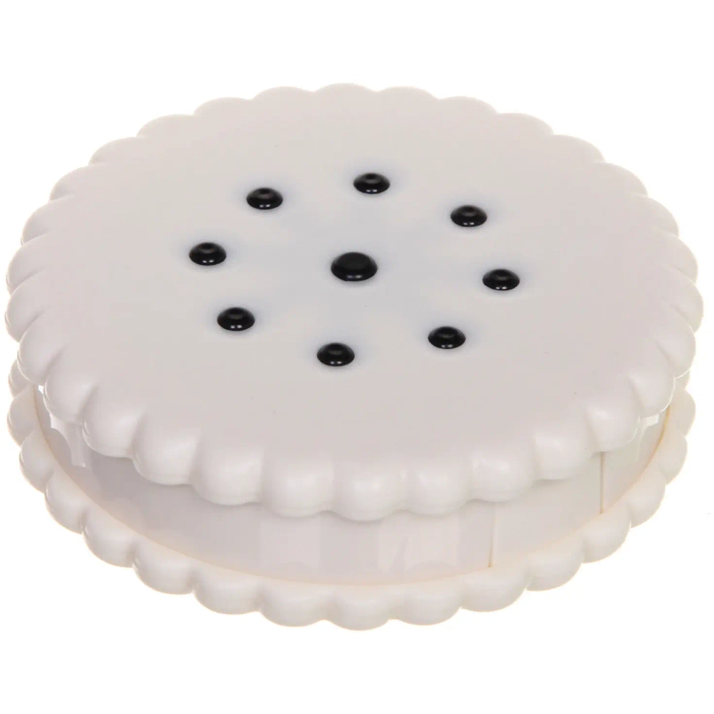 Набор для контактных линз, в футляре, 4 предмета, Печенье цвет микс