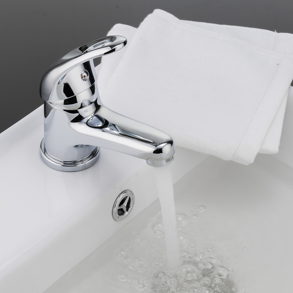 Смеситель для раковины 40к F1003 FRAP (литой, п/гайку, хром, латунь)