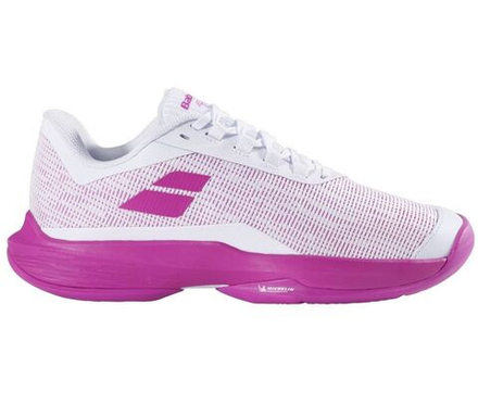 Женские теннисные кроссовки Babolat Jet Tere 2 - white/fandango pink