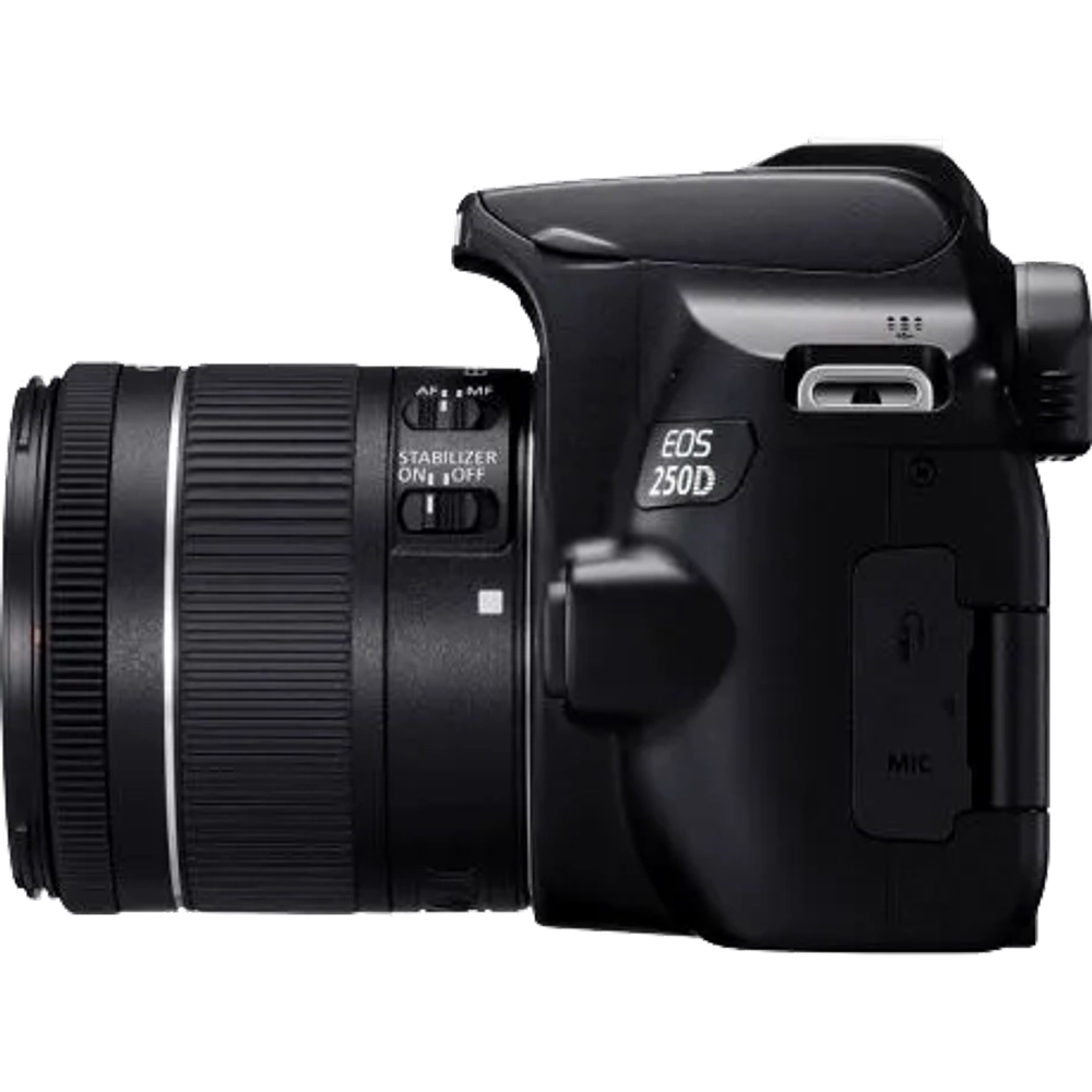 Зеркальный фотоаппарат Canon EOS 250D Kit EF-S 18-55mm f/3.5-5.6 DC III. Черный