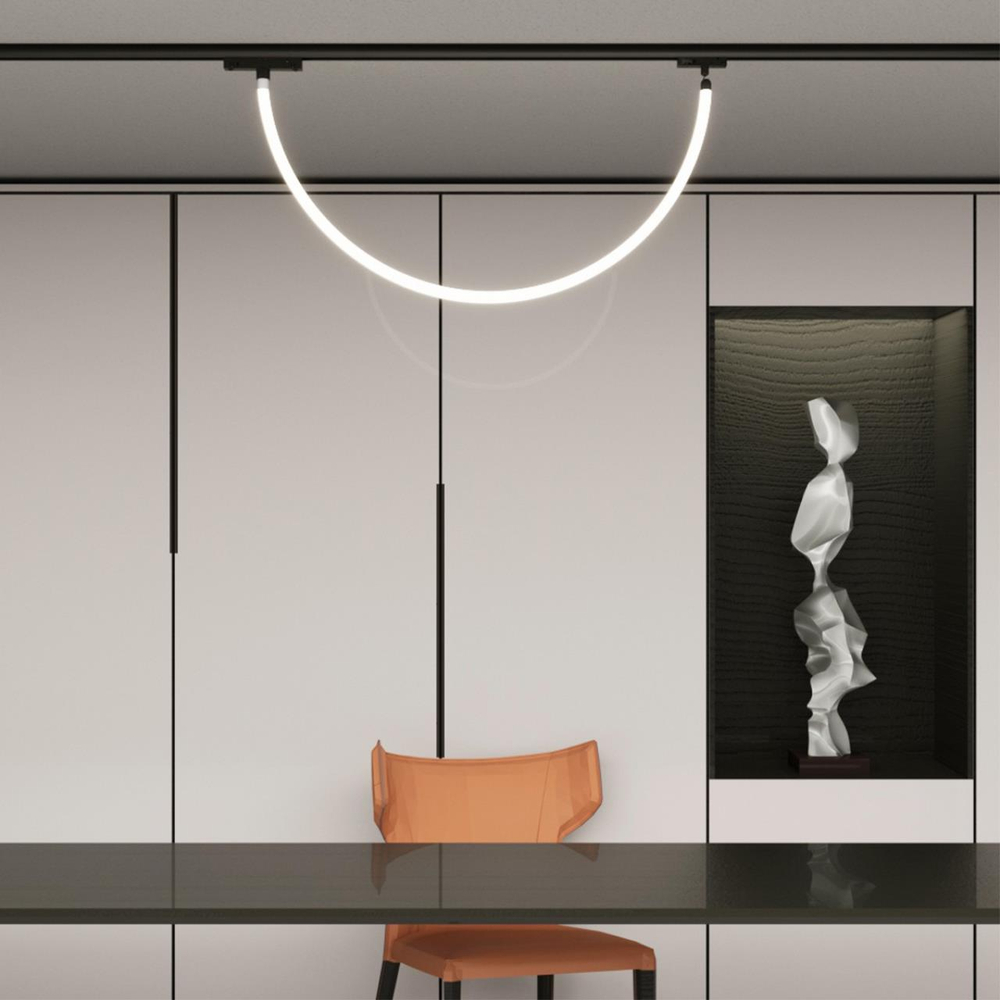 359126 KONST NT23 072 черный Трековый однофазный двухжильный адаптер для светильников 359128-359133 IP20 15-40W 170-265V RAMO