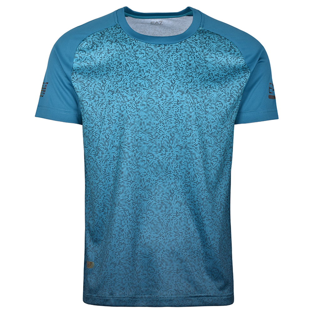 Мужская теннисная футболка EA7 Man Jersey T-Shirt - fancy green