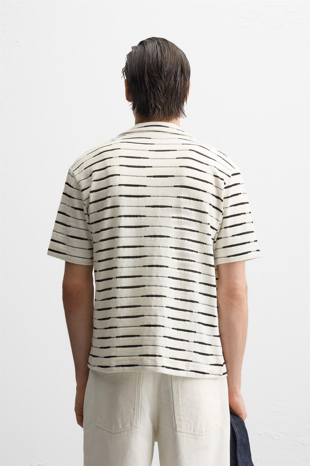 Рубашка jacquard в полоску