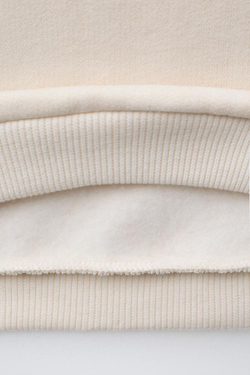 ZARA ТОЛСТОВКА С ИЗОБРАЖЕНИЕМ «МОНЫ ЛИЗЫ» С МИККИ И МИННИ МАУС © DISNEY, ЭКРЮ