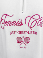 Футболка Yixuan 2612 удлиненная однотонная с надписью спереди и молнией до груди