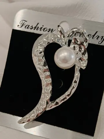 Брошь «Острый стиль» Silver