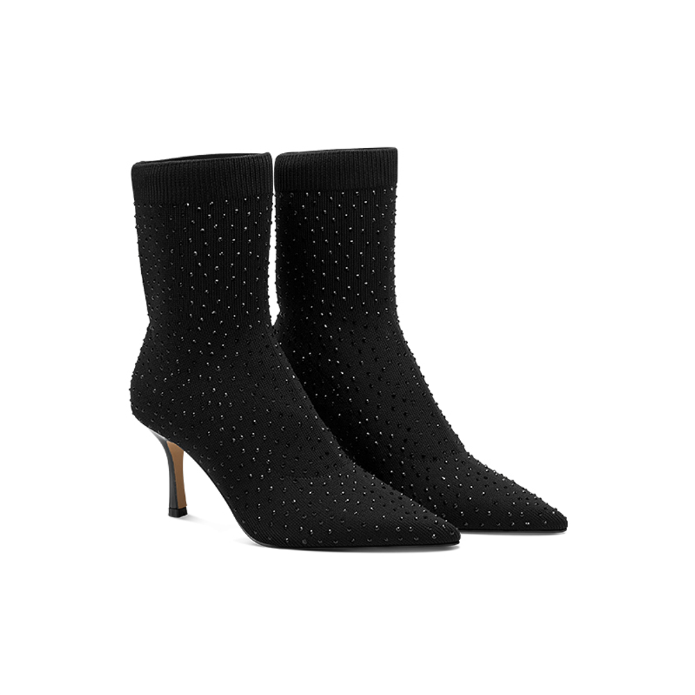 JC DAMO Fabric Ankle Boots Women"s