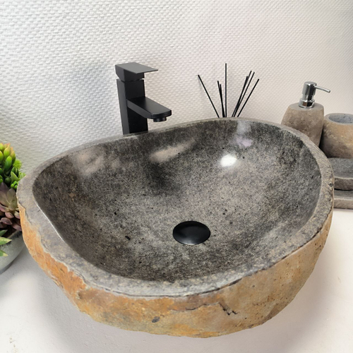 Раковина из речного камня RS-63447 (52*43*16) 0123