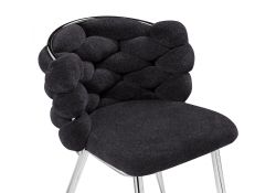 Стул на металлокаркасе Rendi gray-blue / chrome