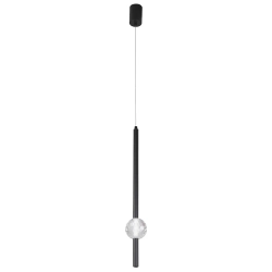 Светильник подвесной Crystal Lux ELVIRA SP8W LED 4000K BLACK