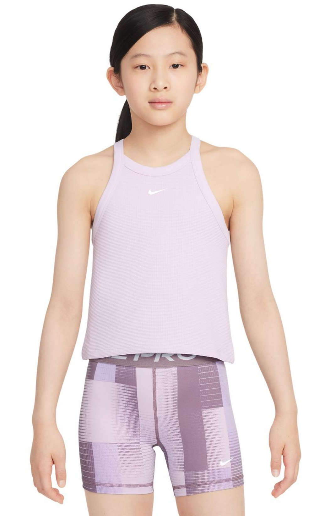 Футболка для мальчика теннисная Nike Girls High-Neck Tank - кукла/белый