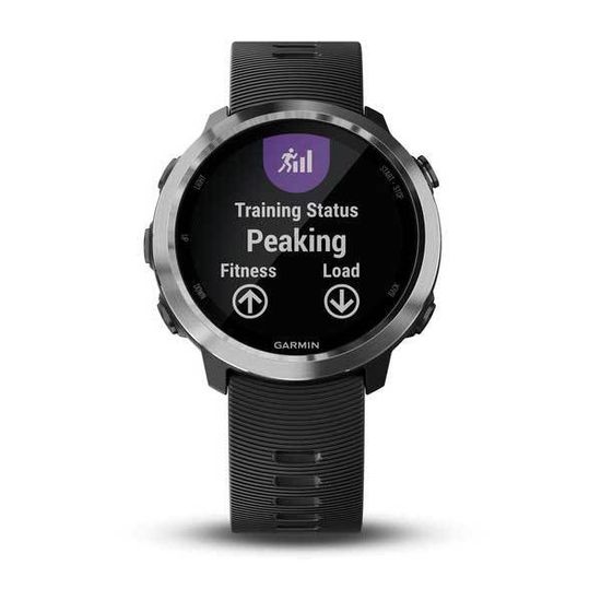 Спортивные смарт часы Garmin Forerunner 645 Music серебристые с черным ремешком 010-01863-30