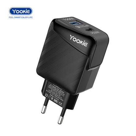 Зарядное устройство СЗУ Yookie EI3Y fast charger PD 2 3A 20W с кабелем Lightning