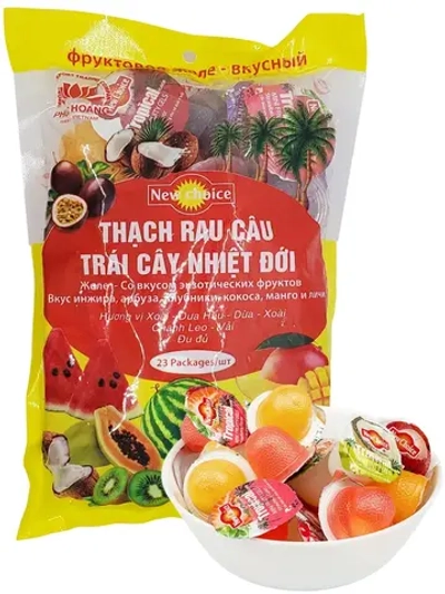 Желе вьетнамское со вкусом экзотических фруктов 380 г