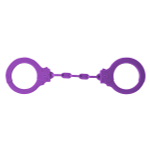 Фиолетовые силиконовые наручники Lola Games Party Hard Suppression 1167-02lola