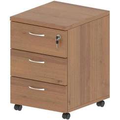 Континент Тумба мобильная с 3 ящ. с замком ТФ210, орех 410х480х570