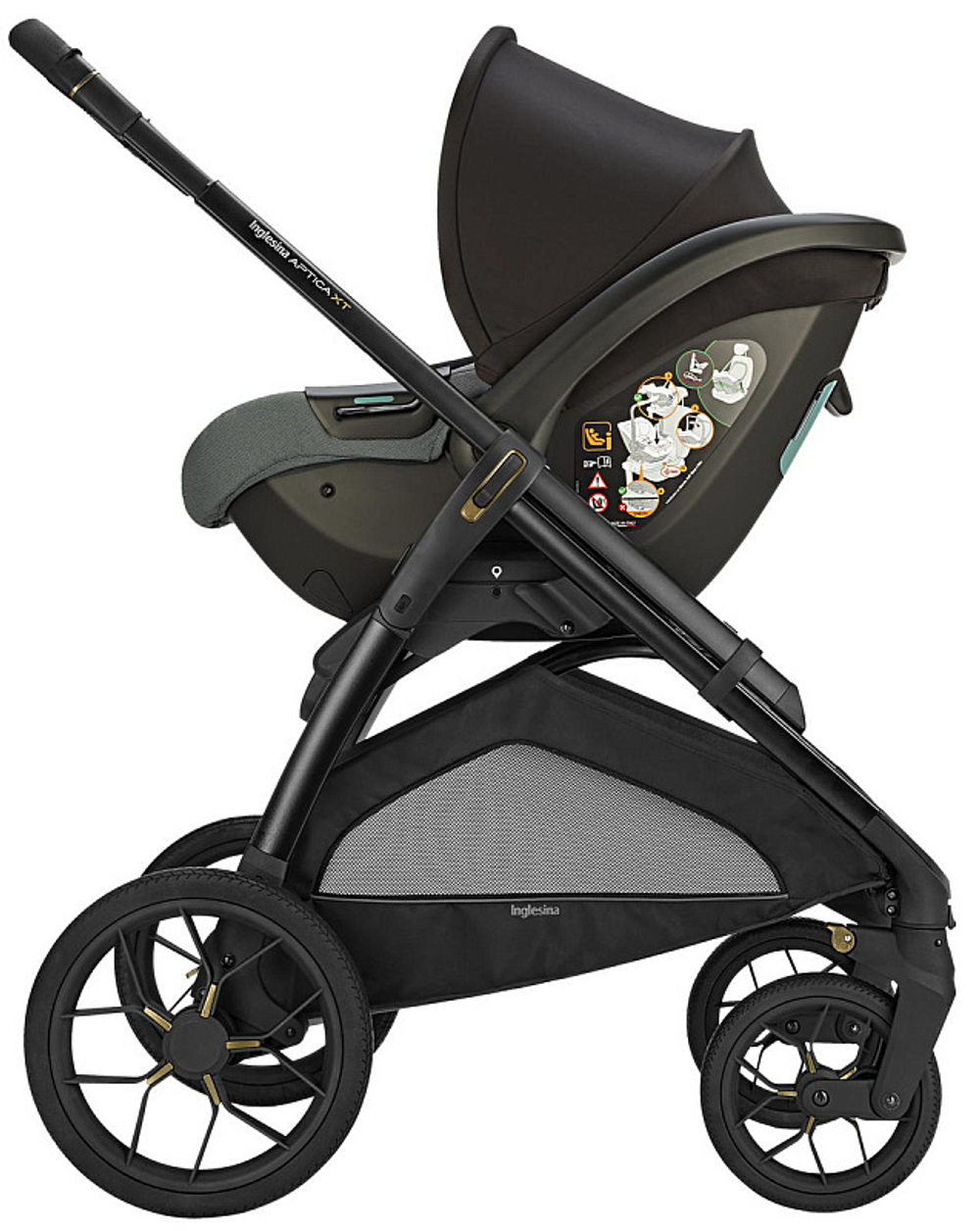Коляска Inglesina Aptica XT Darwin i-Size System Quattro 4 в 1 2025 Taiga Green