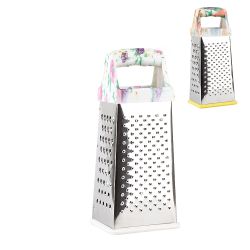 Терка (четырехсторонняя) 8*6*21см. (2вида) (нержавеющая сталь, полипропилен)