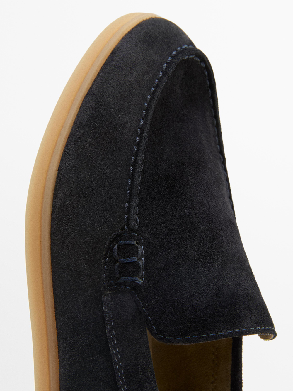 Massimo Dutti Лоферы из натуральной кожи, синий