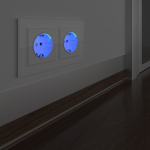 Розетка с подсветкой (белый)