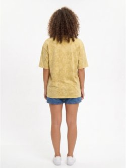 Футболка бежевый меланж  oversize XS-M