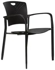 Стул Kelvin черный пластик черная база