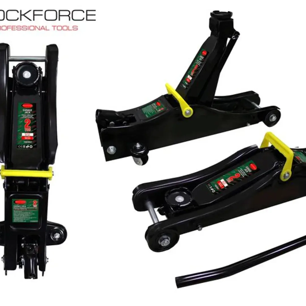 Домкрат подкатной гидравлический 2 т с низким подхватом (h min 80мм, h max 380мм) RockForce##Rock FORCE RF-T820037