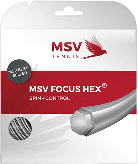 Теннисная струна MSV Focus HEX SI - 1.23 Set (12 м), арт. 4912