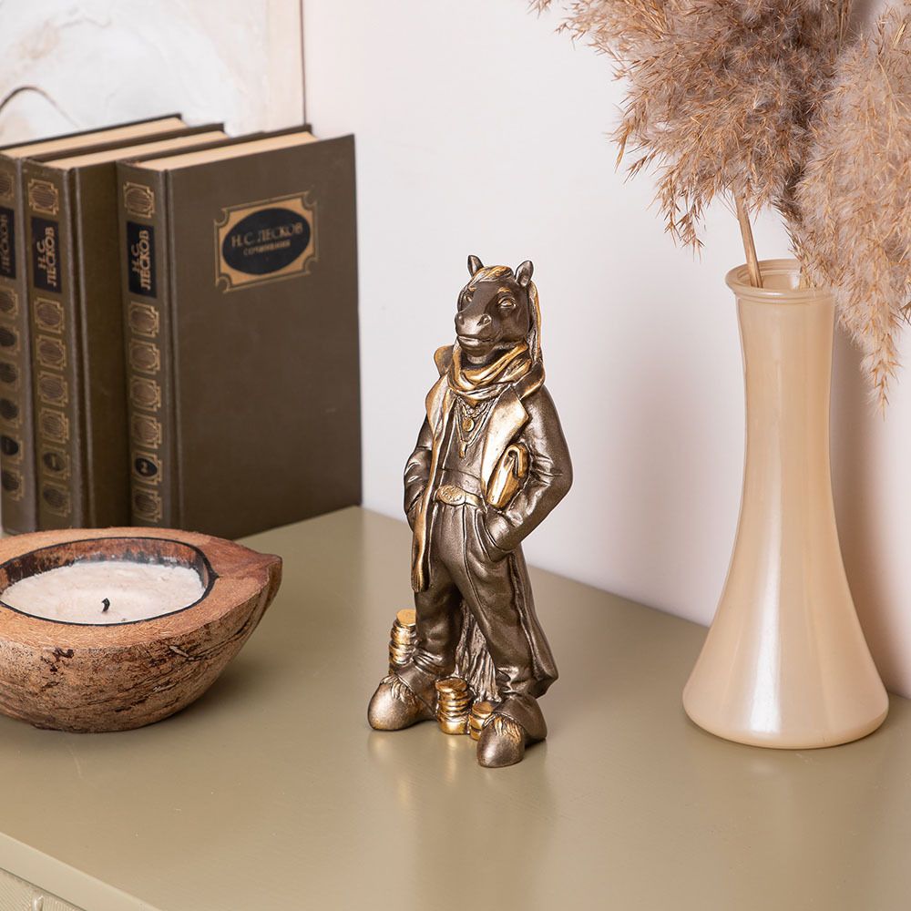 Скульптура Конь Оскар Бронза