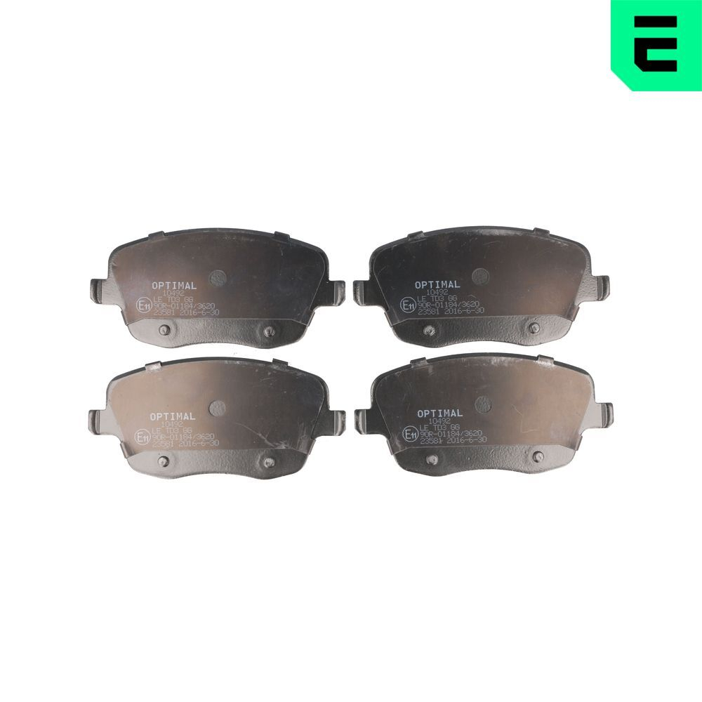 OPTIMAL - BP10492-OPT - Brake Pad Set, disc brake