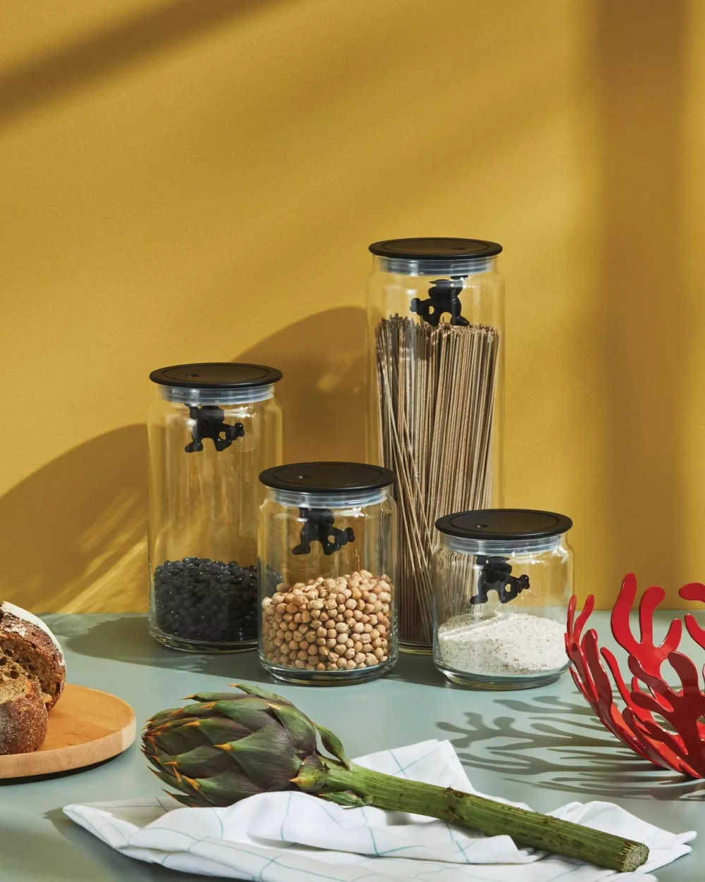 Alessi - Джанни контейнер 900мл / артикул   AMDR05 W  / GTIN 8003299958122