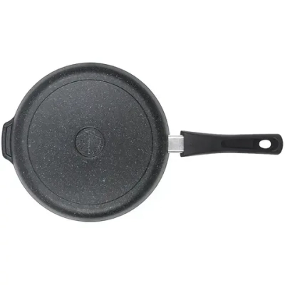 Сковорода глубокая 240мм со съемной ручкой,АП линия «Granit» (black)