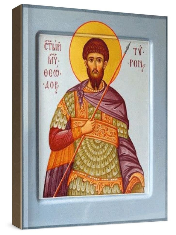 Федор Тирон (рукописная икона)