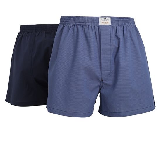Мужские трусы-шорты набор из 2-х штук (темно-синие, синие) Tom Tailor 70327/5100 622