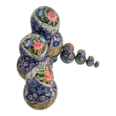 Матрешка 16см "Русская зима" 7 мест