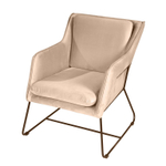 Кресло Alex, бархат бежевый 5