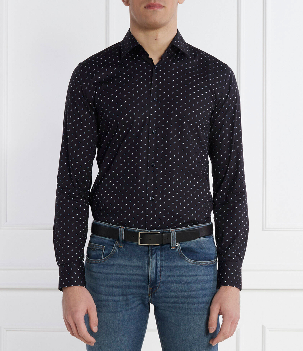 Рубашка H-HANK-kent-C1-214 BOSS BLACK - темно-синий(50508345)