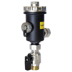 Фильтр самоочищающийся магнитный  3/4'' вн/вн дешламатор для котла , корпус черн. пластик VRT