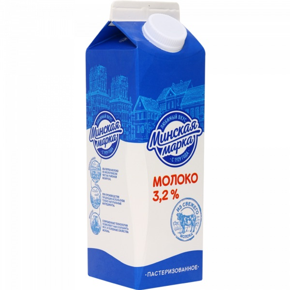 Молоко "Минская Марка" 3,2% 1л
