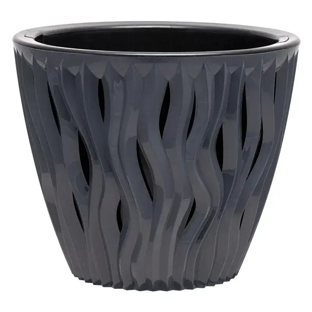 Кашпо Вдохновение (3л.) Цв. Антрацит (Арт. КШ-5420)