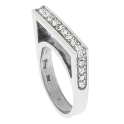 "Мези" кольцо в серебряном покрытии из коллекции "Момент" от Jenavi