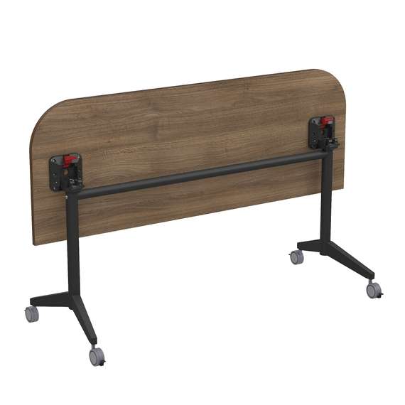 8ФСРР.103-S Складной радиусный стол-трансформер Simple с фиксаторами (1650*600*750)