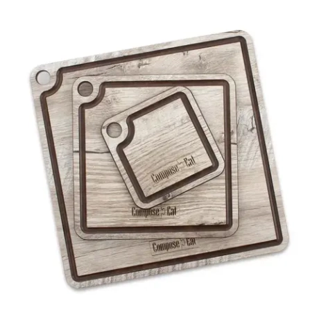 Набор подставок для горячего 3шт ComposeEat ProFashion дуб светлый