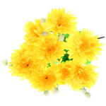 Искусственные цветы «Весеннее вдохновение» 40см 10цветков желтые